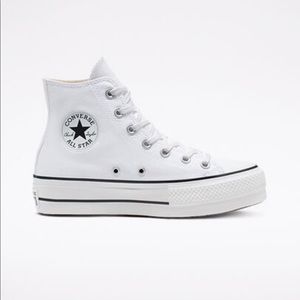 White platform converse - chuck taylor all star lift